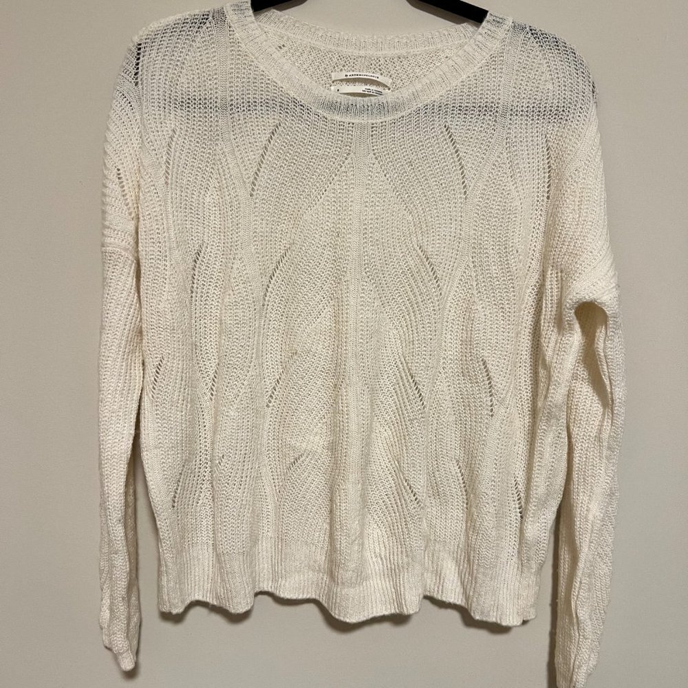 Antropologie Cream Sweater Size Small